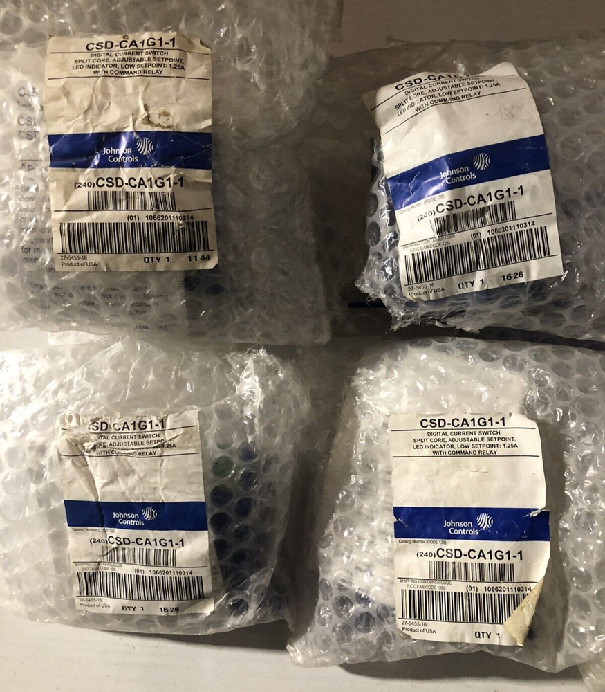 JOHNSON CONTROLS CSD-CA1G1-1 Current Switch With Relay NEW