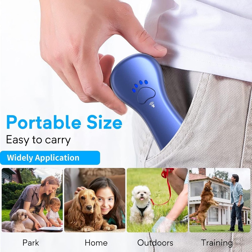 Effective 16.4 Ft Ultrasonic Bark Control Device - Gentle Dog Training Solution