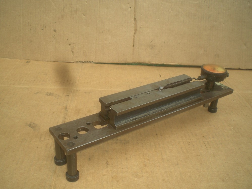 Bench dial snap gage fixture Shop Made
