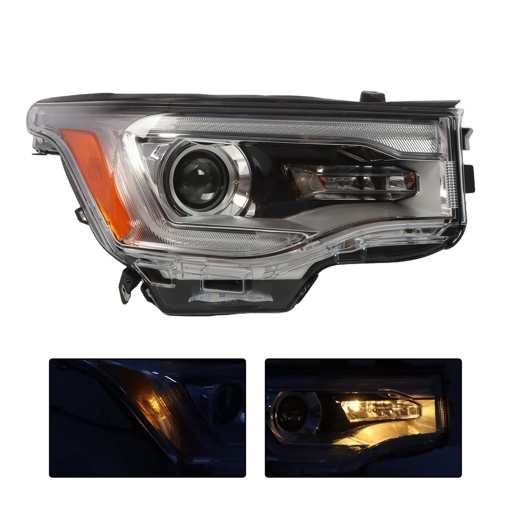 For 2017-2019 GMC Acadia Halogen Headlight w/ LED DRL Passenger Side