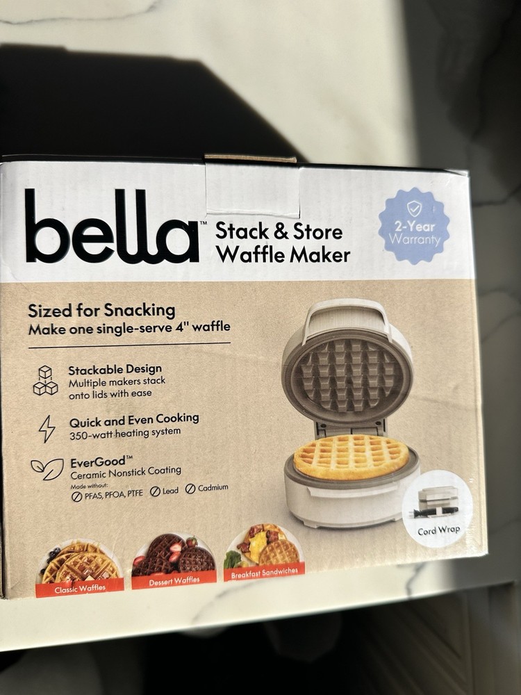 Bella Stack & Store Waffle Maker Fits-anywhere kitchenware Single Serve