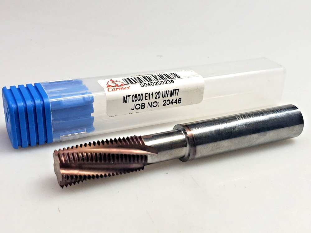 Carmex MT 0500 E11 20 UN MT7 1/2" Solid Carbide Thread Mill