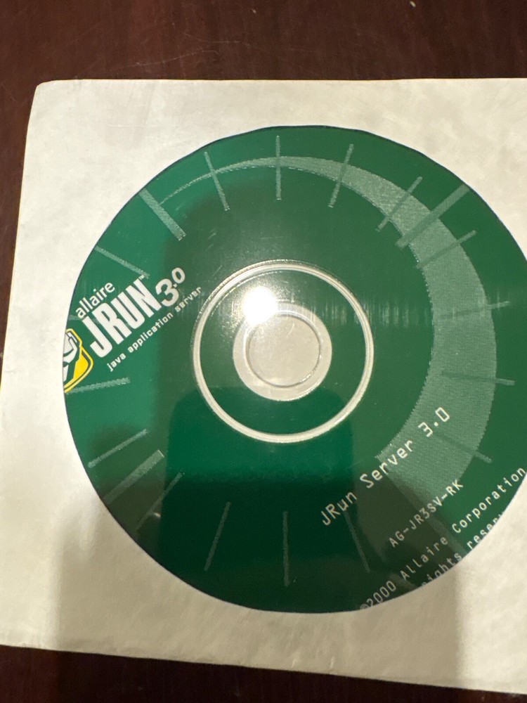 Allaire JRUN 3.0 Studio Original Never Used