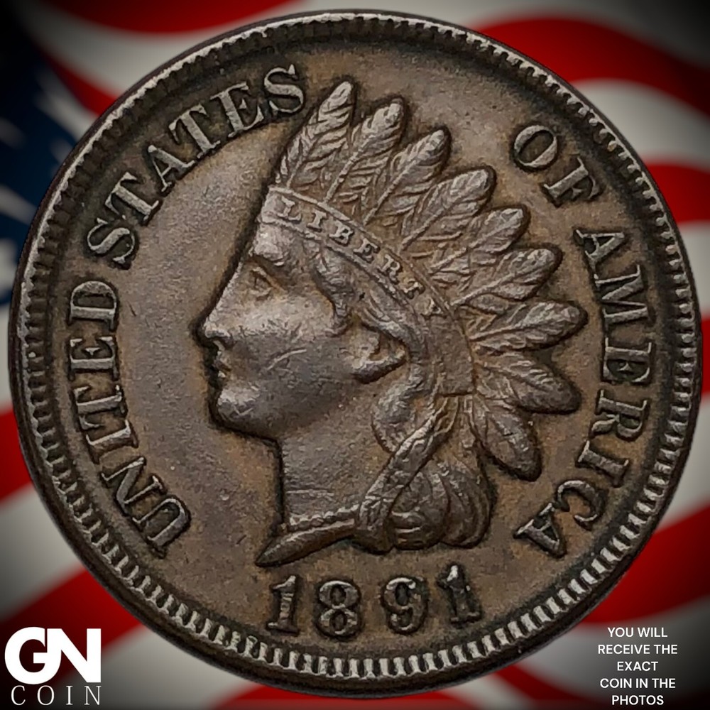 1891 Indian Head Cent Penny Y0636