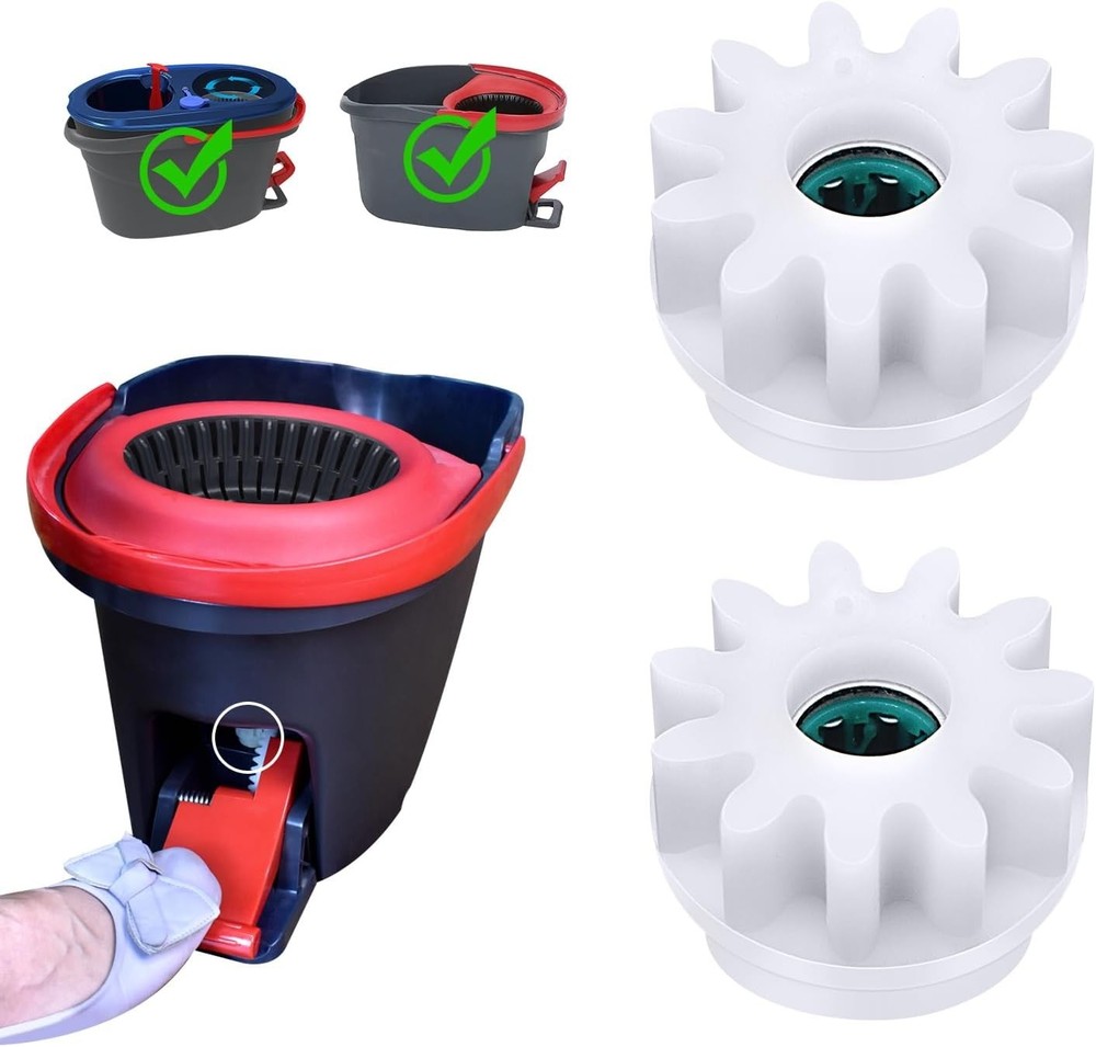 2 Pcs Easy Mop Replacement Gears for Oceda Vilida Spin Mop - Durable & Efficient