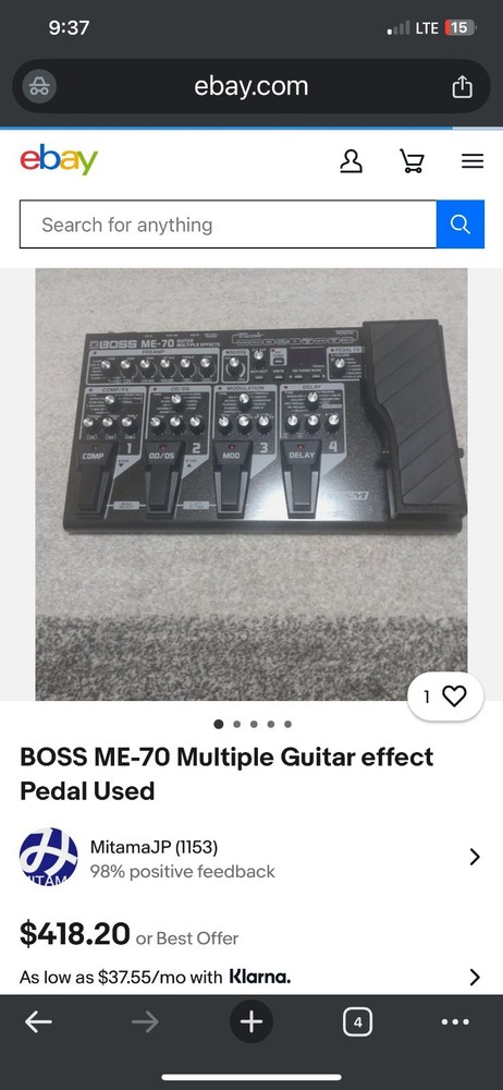 boss guitar effect pedal