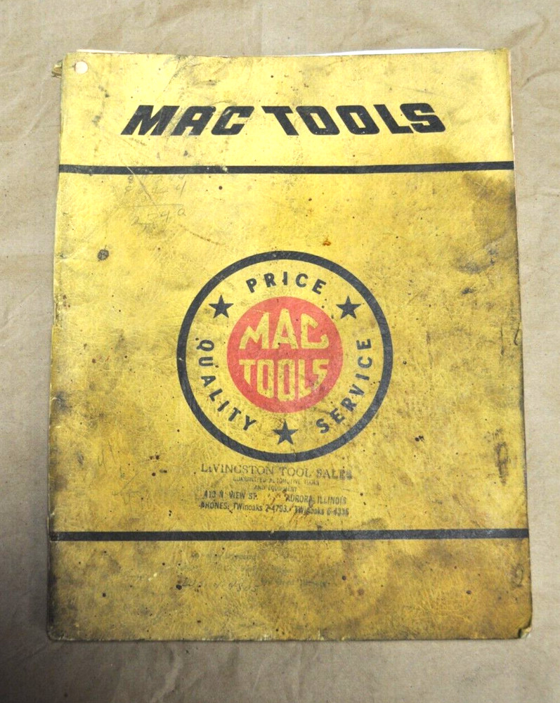 MAC 1959 Tool Catalog 115 pages with pictures