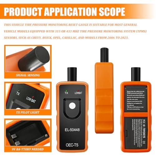 TPMS Relearn Tool for GM Tire Sensor, TPMS Programming Tool, EL-50448 OEC T5
