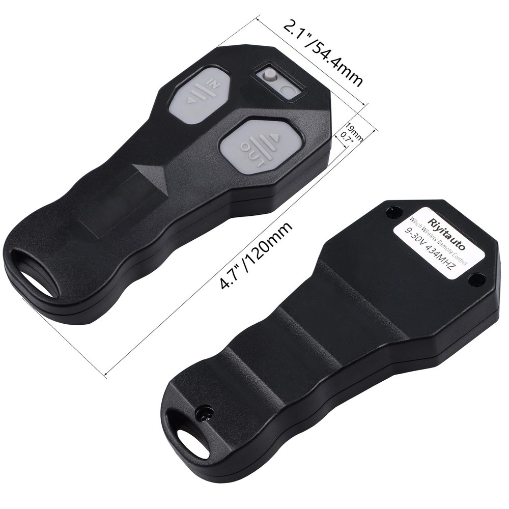 Riyitauto Wireless Winch Remote Control Black-dump trailer wireless remote