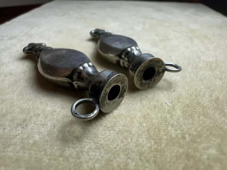 Antique Victorian Silver Dutch Needle Guards
