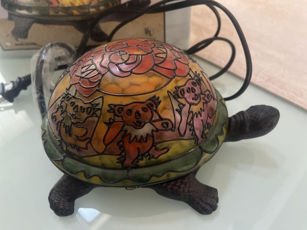 GRATEFUL DEAD Bear Turtle Lamp 2005 With box