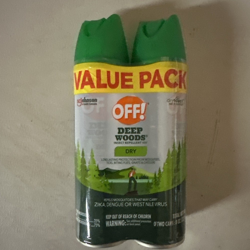 OFF! Deep Woods - Insect Repellent  Dry - 4oz/2ct Set