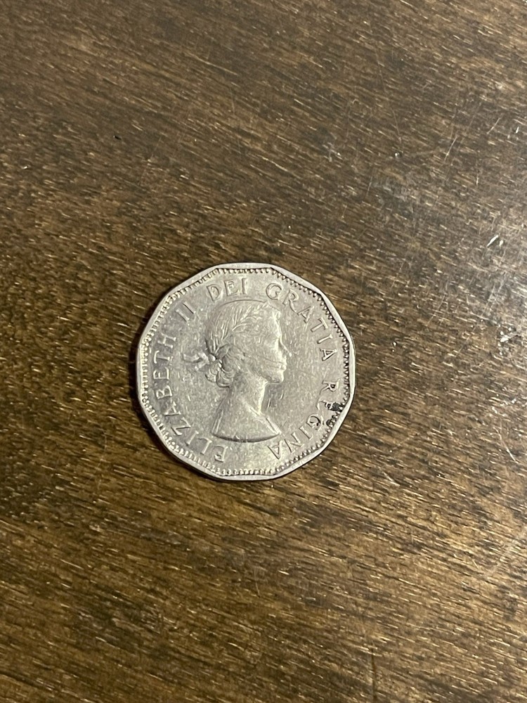 ELIZABETH II CANADA FIVE 5 CENTS 1960