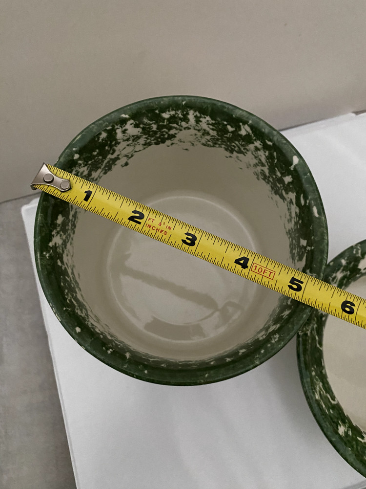 Pepper fermentation pot initials on bottom Italian pottery