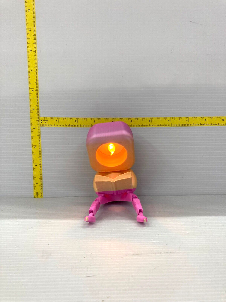 Book Reader Night Light Pink/Yellow