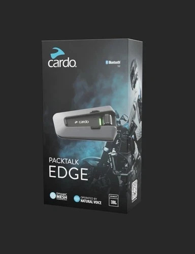 Cardo PACKTALK Edge Motorcycle Bluetooth Communication System Headset Intercom -