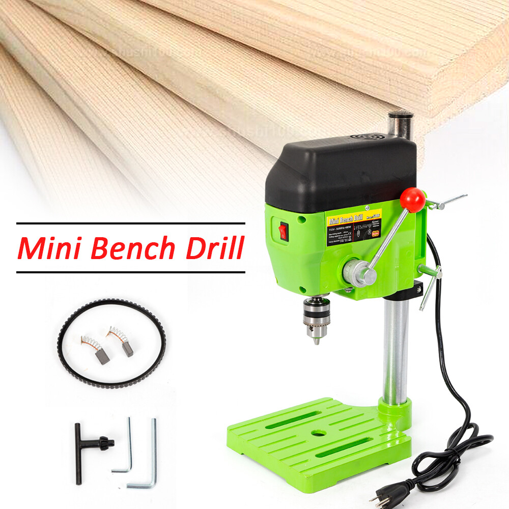 Mini Drill Press Bench Compact Small electric Drilling Machine Work 110V 480W