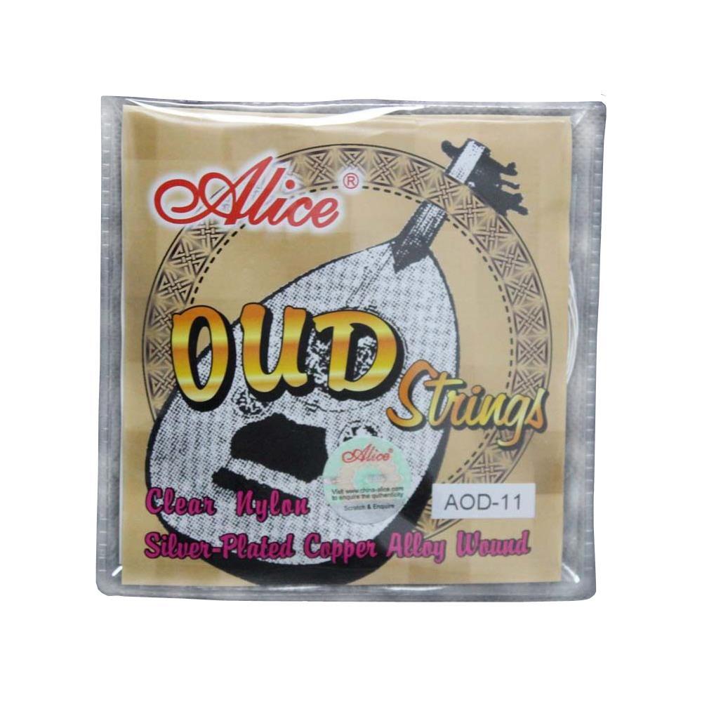 10Sets Alice OUD Strings UD Strings Clear Nylon Silver-Plated Copper Alloy AOD11