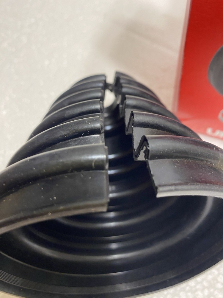 Universal Split Constant Velocity Joint Gaiter Boot Replacement Kit, Black