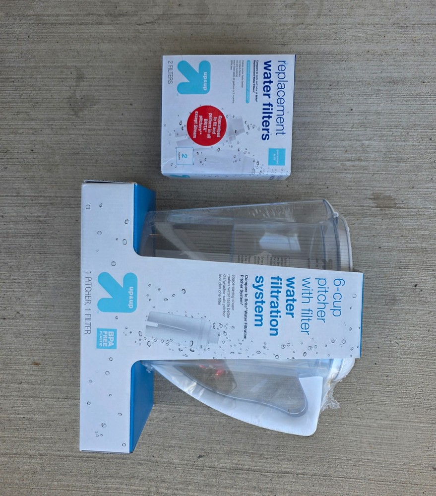 6 cup water pitcher and filters