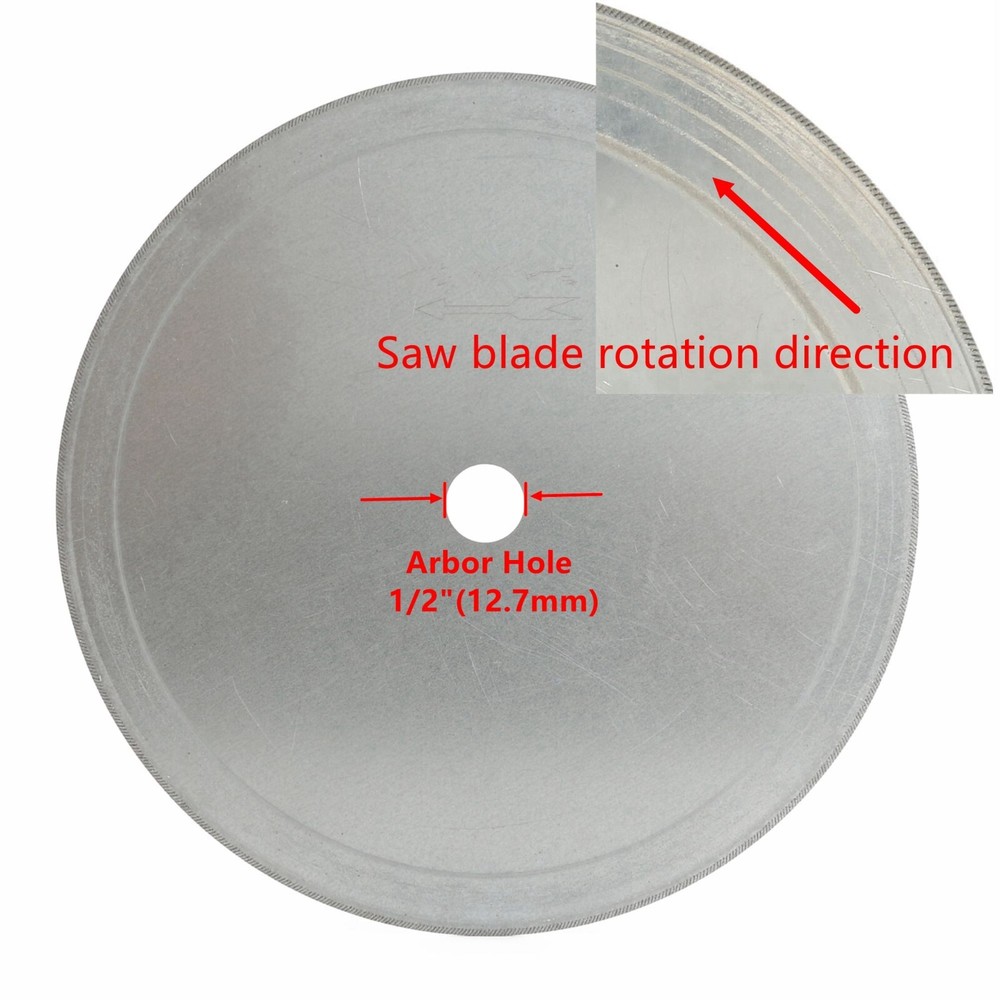5Pcs 6" inch Super-thin Diamond Lapidary Saws Blade Cutting Disc Slab Arbor 1/2"