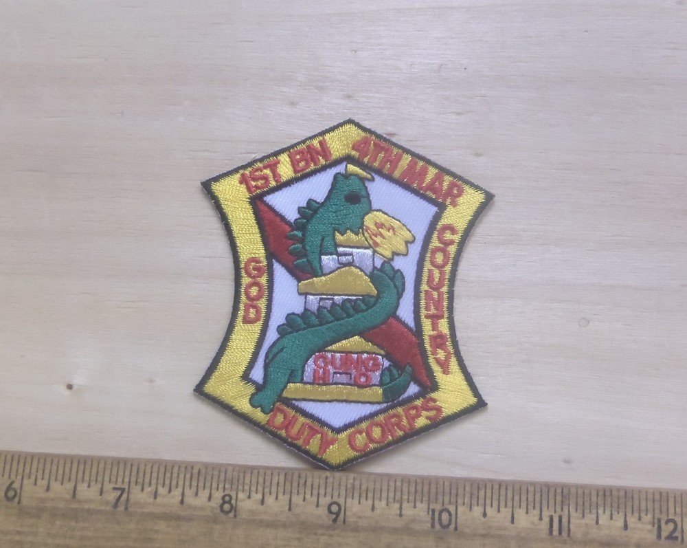 US Marine Corps - 1st Battalion 4th Marines Embroidered Patch