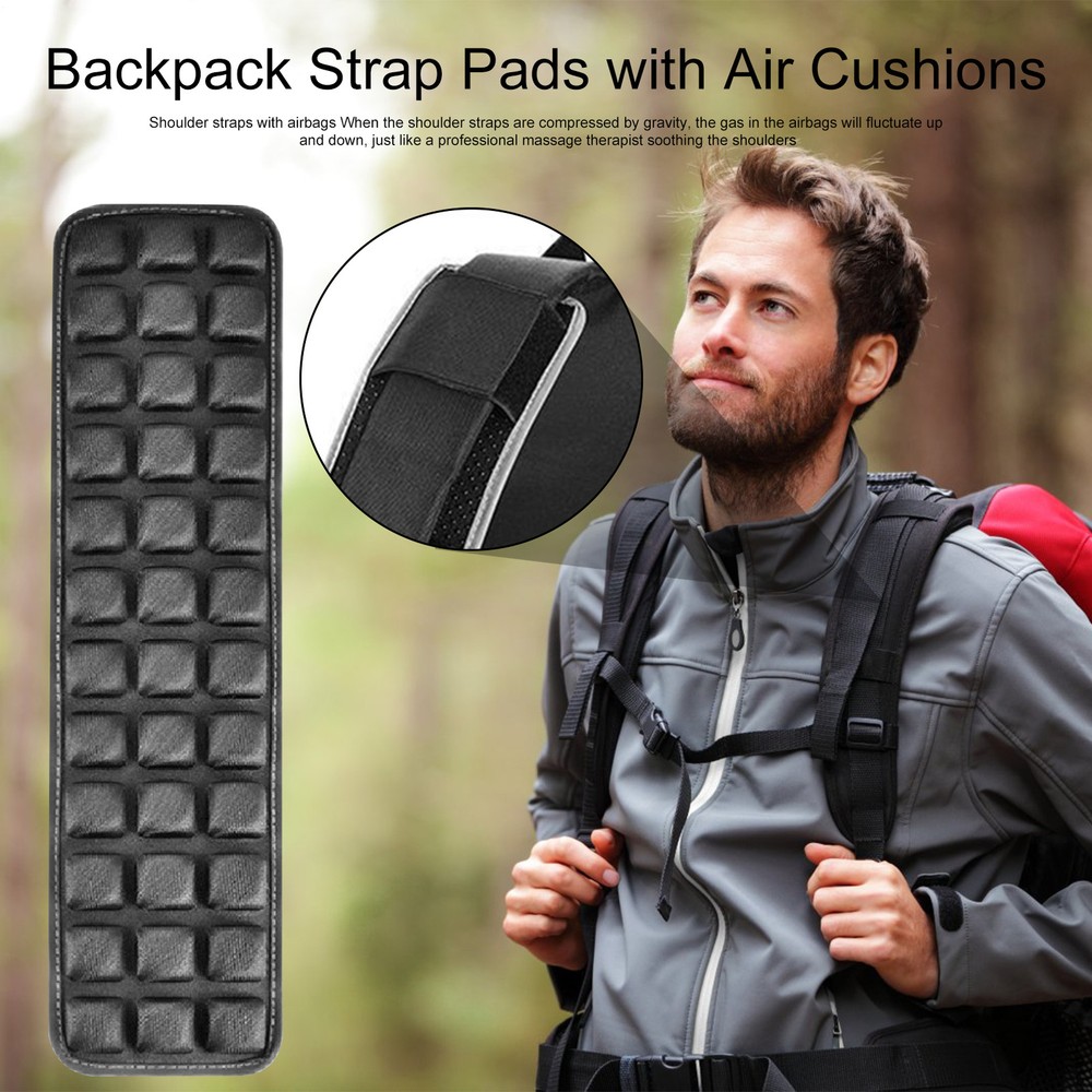 Backpack Strap Pads with Air Cushions, 2 Pack Quick Dry Shoulder Strap Pads