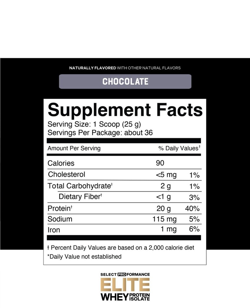 Elite Whey Protein Isolate 12 LBS