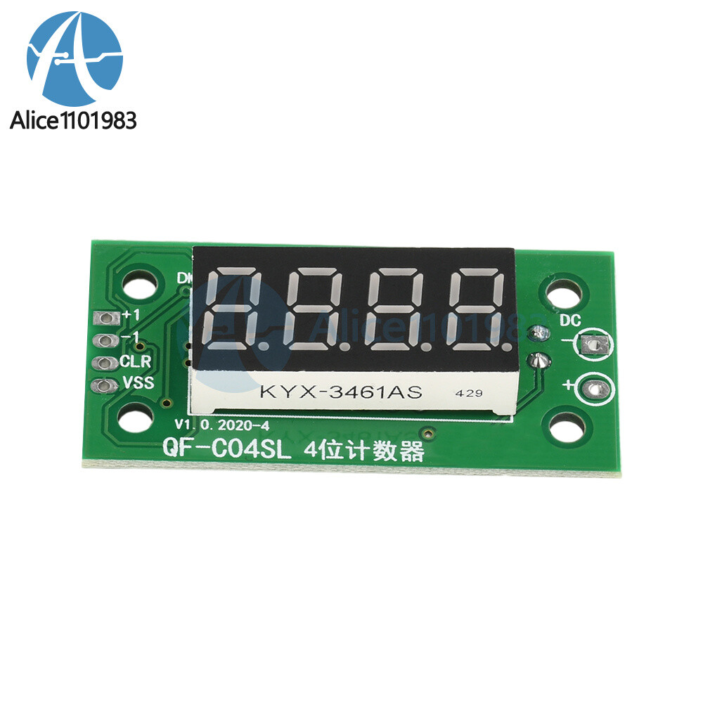 DC4-40V 0-9999 Electronic Digital Counter Module With Power Cut Memory Function