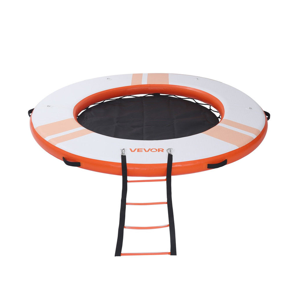 Inflatable Floating Dock, 8 FT Inflatable Dock Platform, Orange
