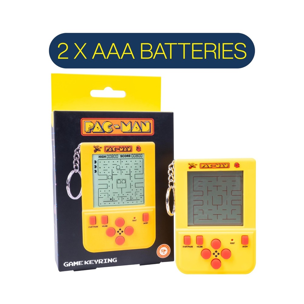 Pac-Man Mini Arcade Keychain – Handheld LCD Game with Classic PAC-Man Game