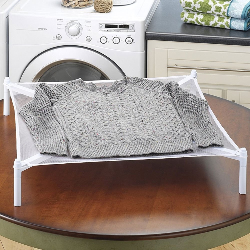 Stackable Sweater Drying Rack White