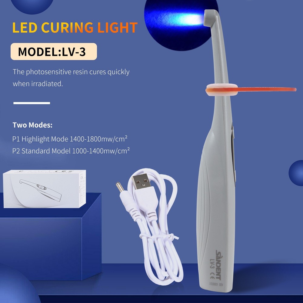 Dental Wireless Cordless iLed 3 Second LED Curing Light 3S Cure Lamp US plug st