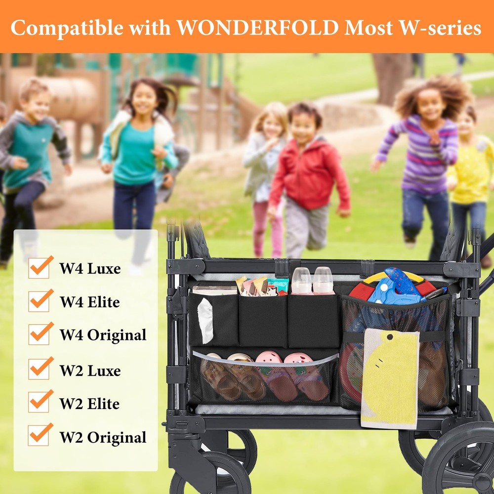 Stroller Wagon Cargo Net, Wagon Accessories Organizer Compatible with WONDERF...