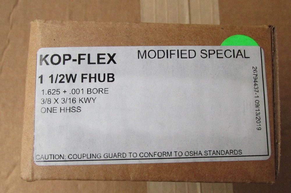 KOP-FLEX Coupling 2679447 FHUB In Sealed Box