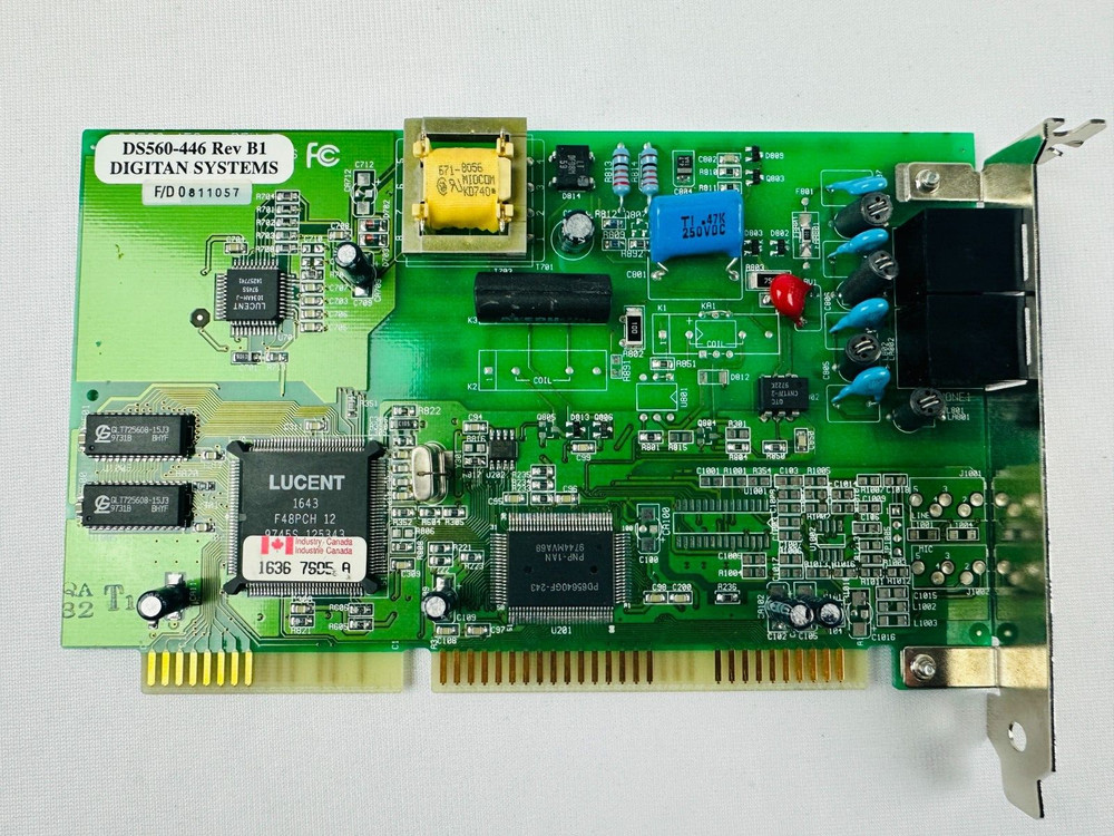 Digitan Systems DS560-446  REV:B1 Fax Modem Card