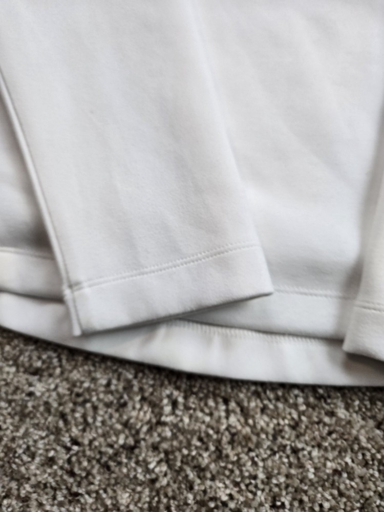 Zero Restriction Golf Hoodie Mens Small White Pullover Fleece Sweatshirt