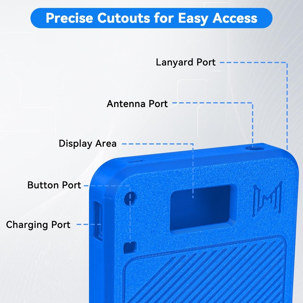 Heltec V3 Case ESP32 LoRa Development Board Meshtastic Antenna N32 Blue