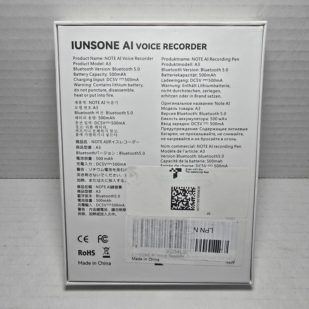AI Voice Recorder Note Voice Recorder with Transcribe Summarize Two-Way Translat
