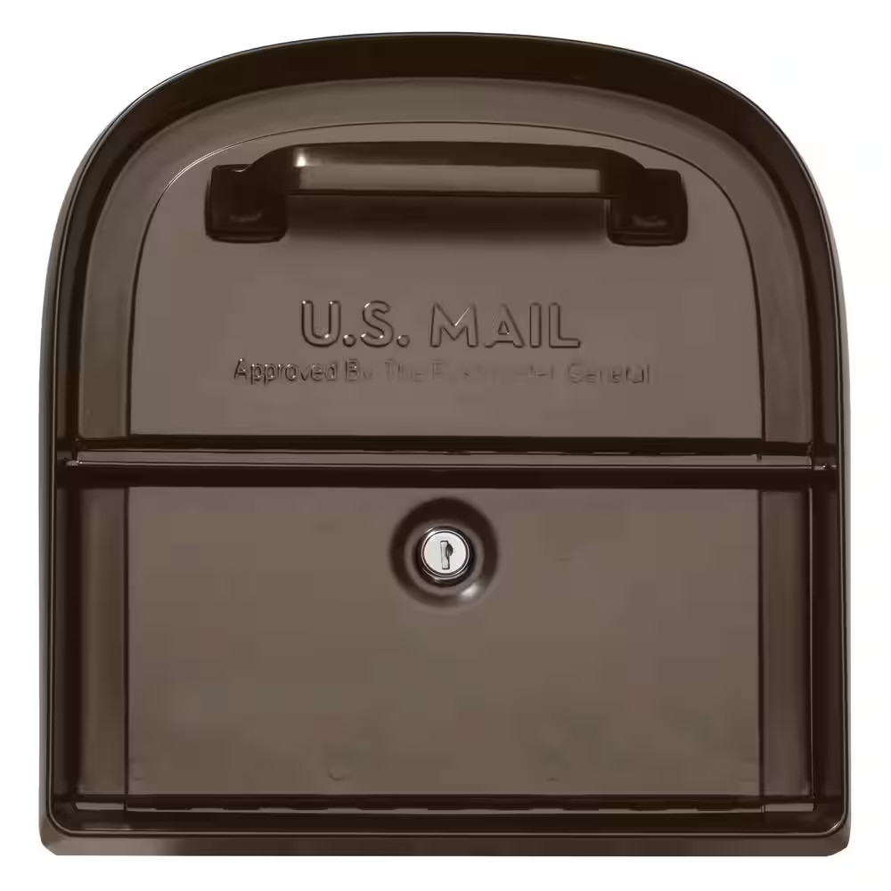 Oasis 360 Rubbed Bronze, Large, Steel, Locking Parcel Mailbox with 2-Access Door