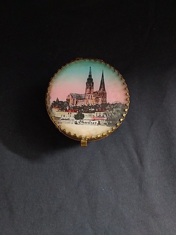 Chartres Cathedral Trinket Round Container  Small
