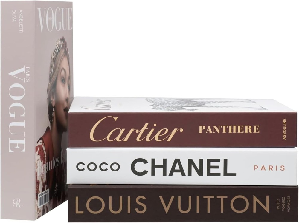 Decorative Faux Book Box Set Coffee Table Decor