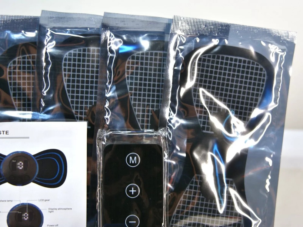 LazyTech EMS Electrical Muscle Stimulator 8 Modes 5 Pads Remote