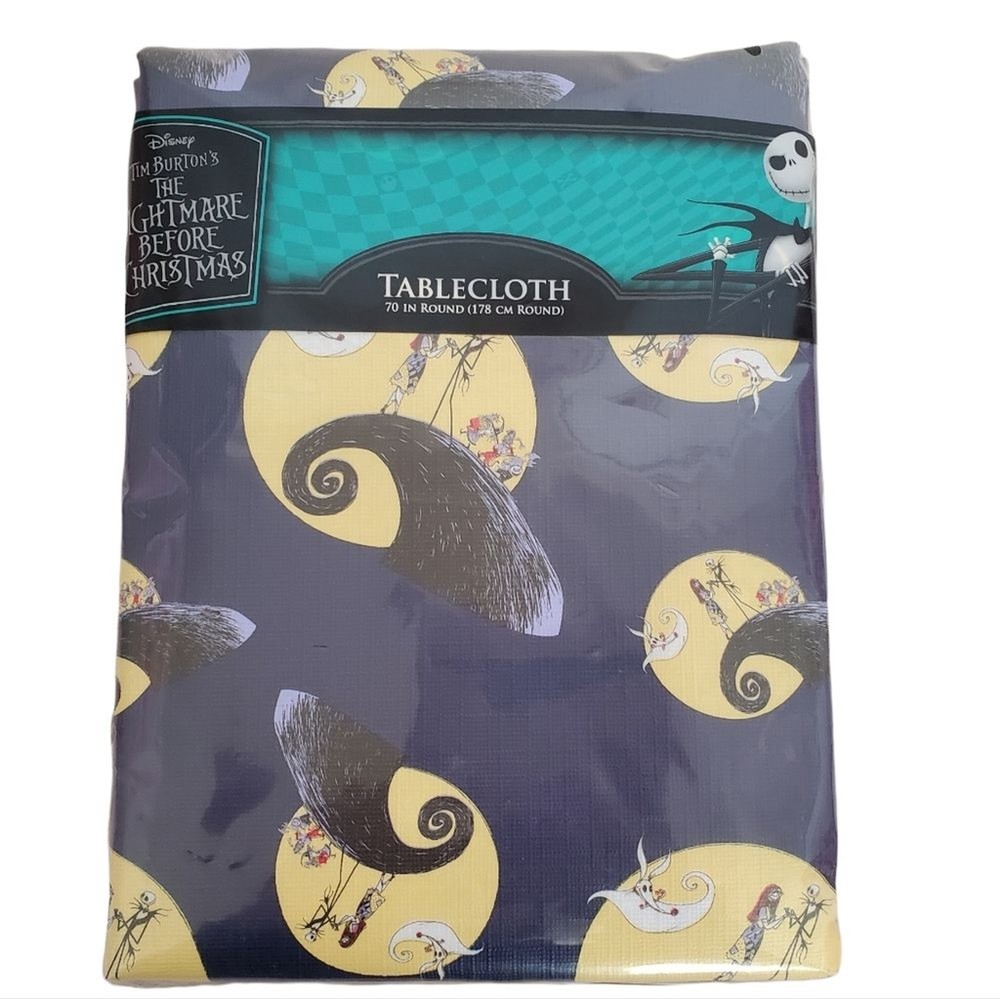 New Nightmare Before Christmas Tablecloth 70 Inch Round