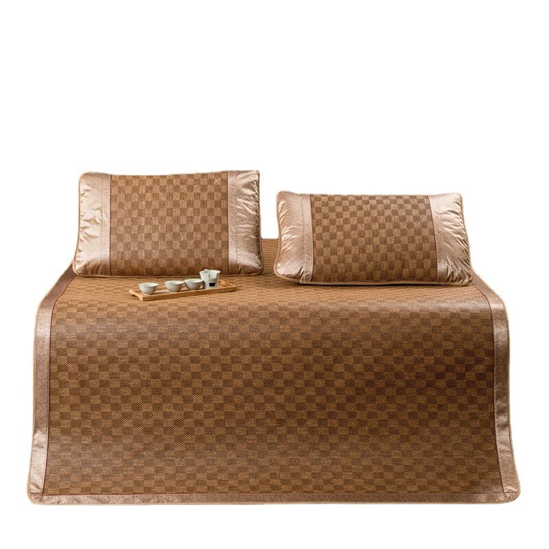Summer Sleeping Mat For Bed Rattan Foldable Nature Bamboo Cool Bed Mat Pad