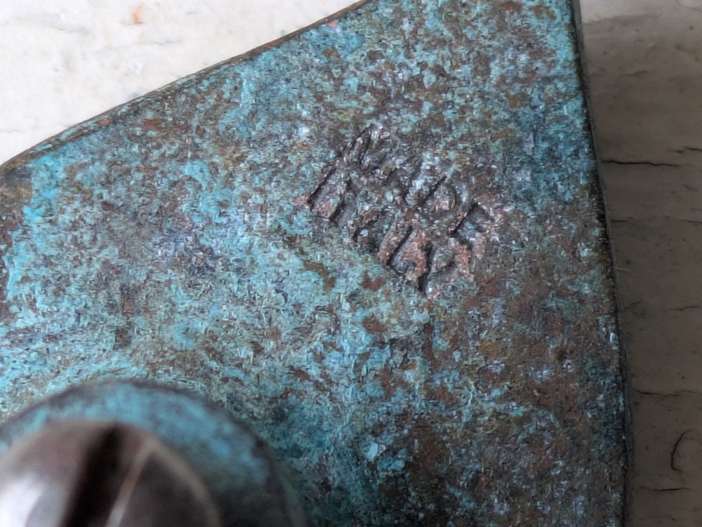 1967 "Antico" Eye by Jerome & Evelyn Ackerman Hand-cast Solid Brass Pull