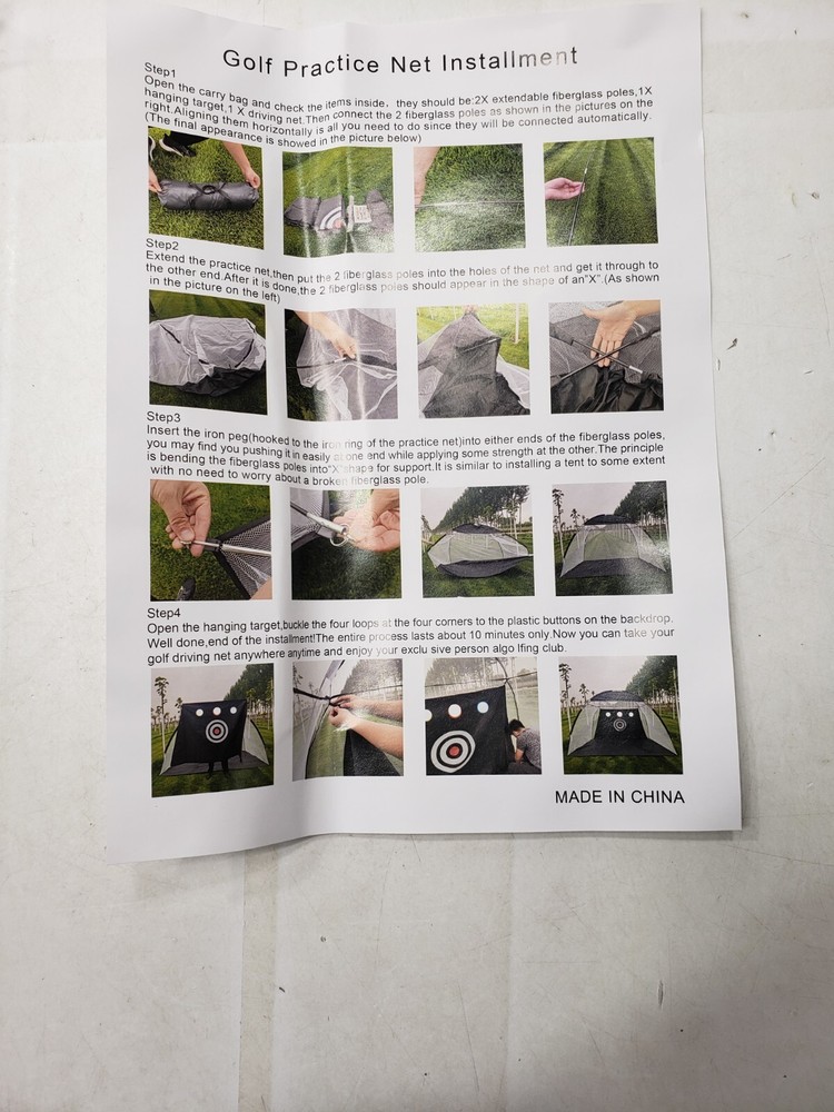 Golf Net, 10x7ft Automatic Ball Return System Golf Nets for Backyard Driving
