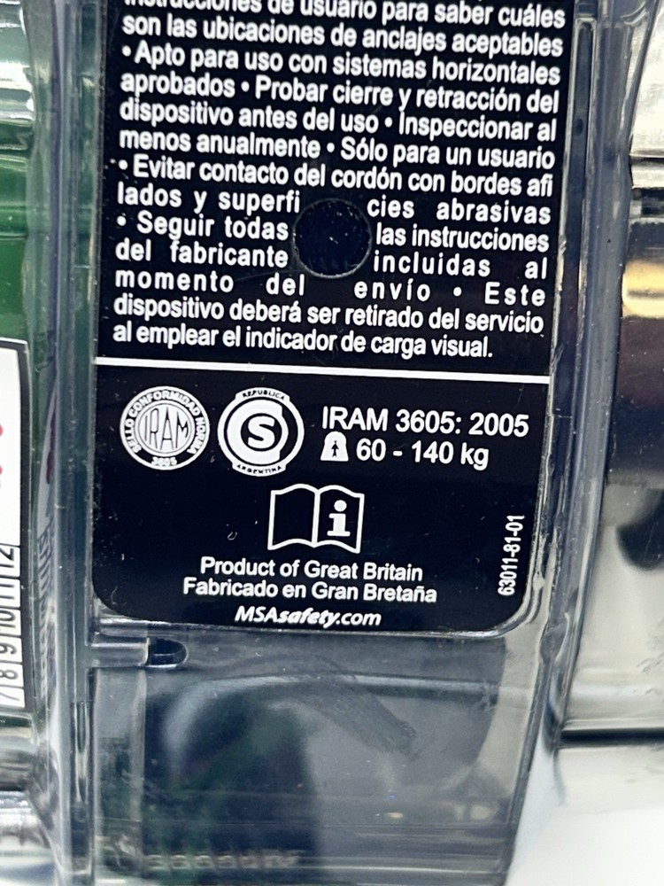 MSA 63013-00E Single-Leg 10-ft Web Personal Fall Limiter