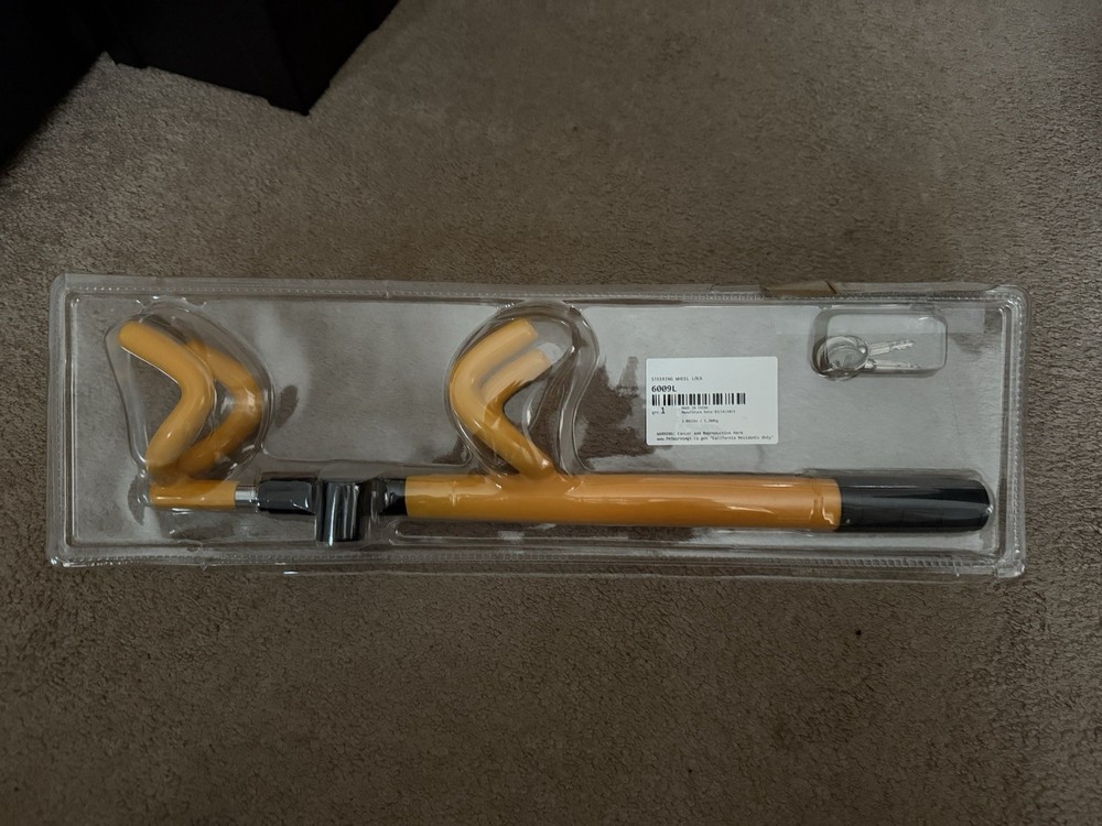 Steering Wheel Lock with Keys