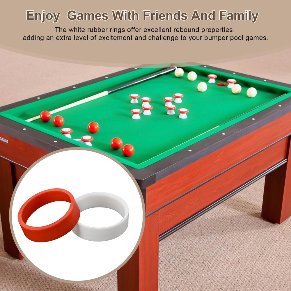 Hole Liners for Bumper Pool Table Plastic Replacement Bumper Table Hole Rings...